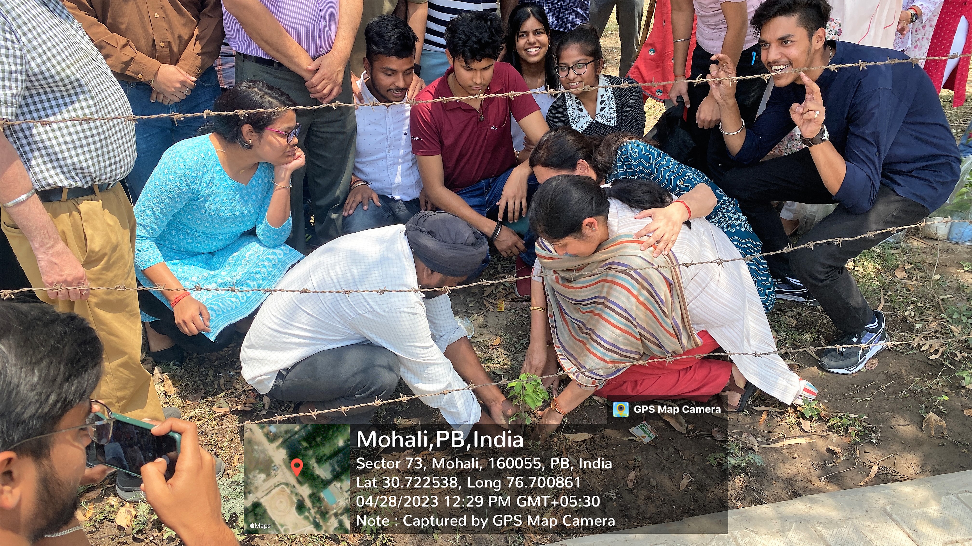 Plantation was done by Officers, Faculty Member, Staff & Students at IKGPTU Mohali Campus to Keep the Earth Green
