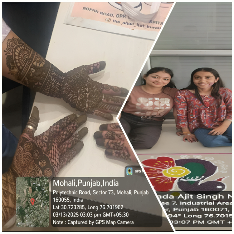 Rangoli and  Mehandi Competition on 13.3.25 at IKGPTU, MC-I
