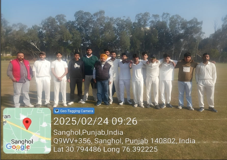 Participated  in IKGPTU’s Inter College Cricket Tournament at GNDEC Ludhiana on 24.2.25