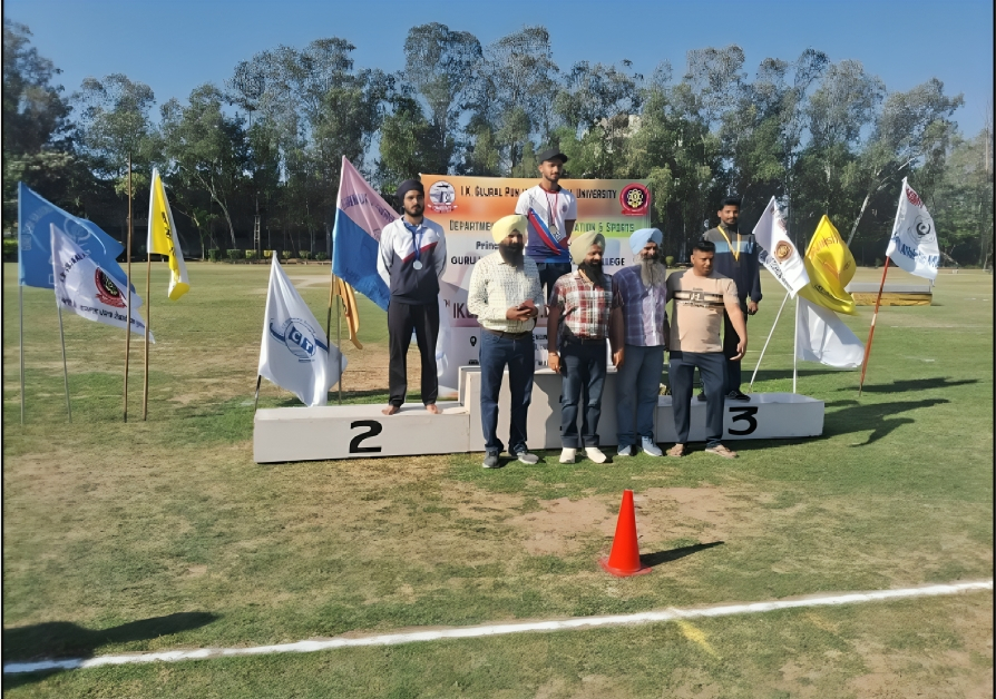 Gurjot Singh won Silver Medal during IKGPTU’s Annual Athletic Meet 2024-25 in 400 mtr Race at GNDEC, Ludhiana on 20.3.25