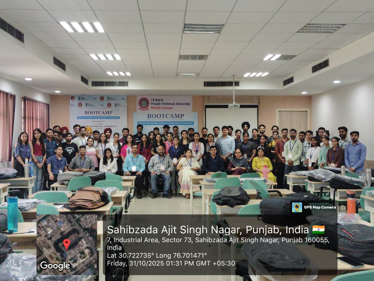 The 5-day Bootcamp 27-31 Oct 2025 on Mobile Malware Detection & Forensics at IKGPTU Mohali concluded today with a heartfelt Valedictory Session.