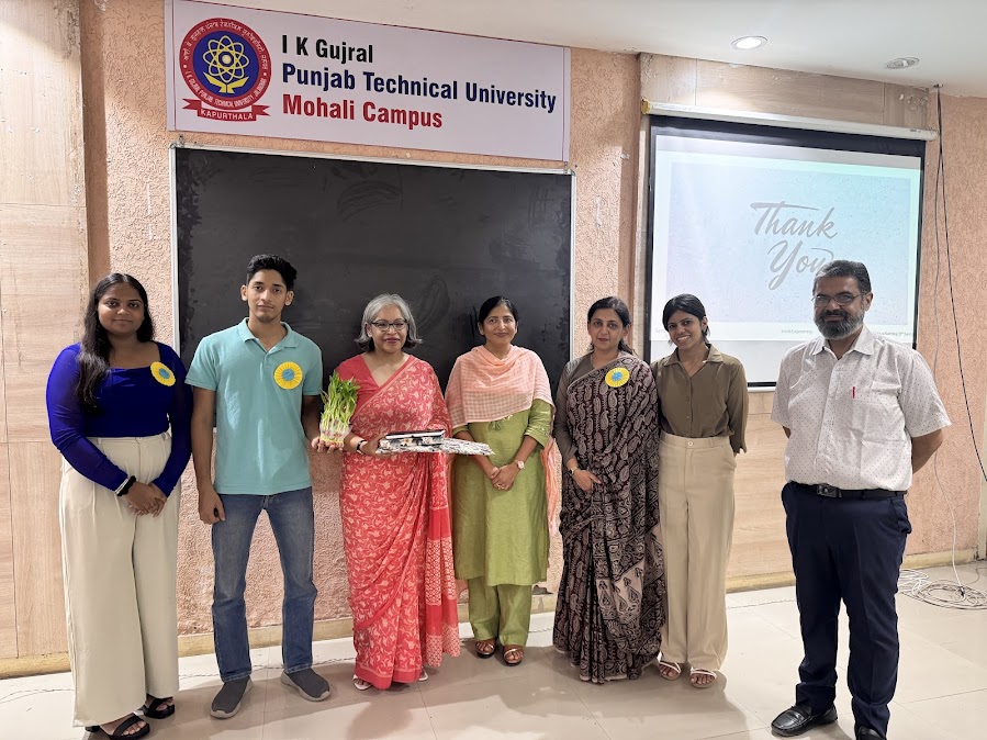 The Samvaad Club of IKGPTU) Mohali Campus 1successfully organized a guest talk on 18th September 2025, graced by Mrs. Hargunjit Kaur as the Chief Guest