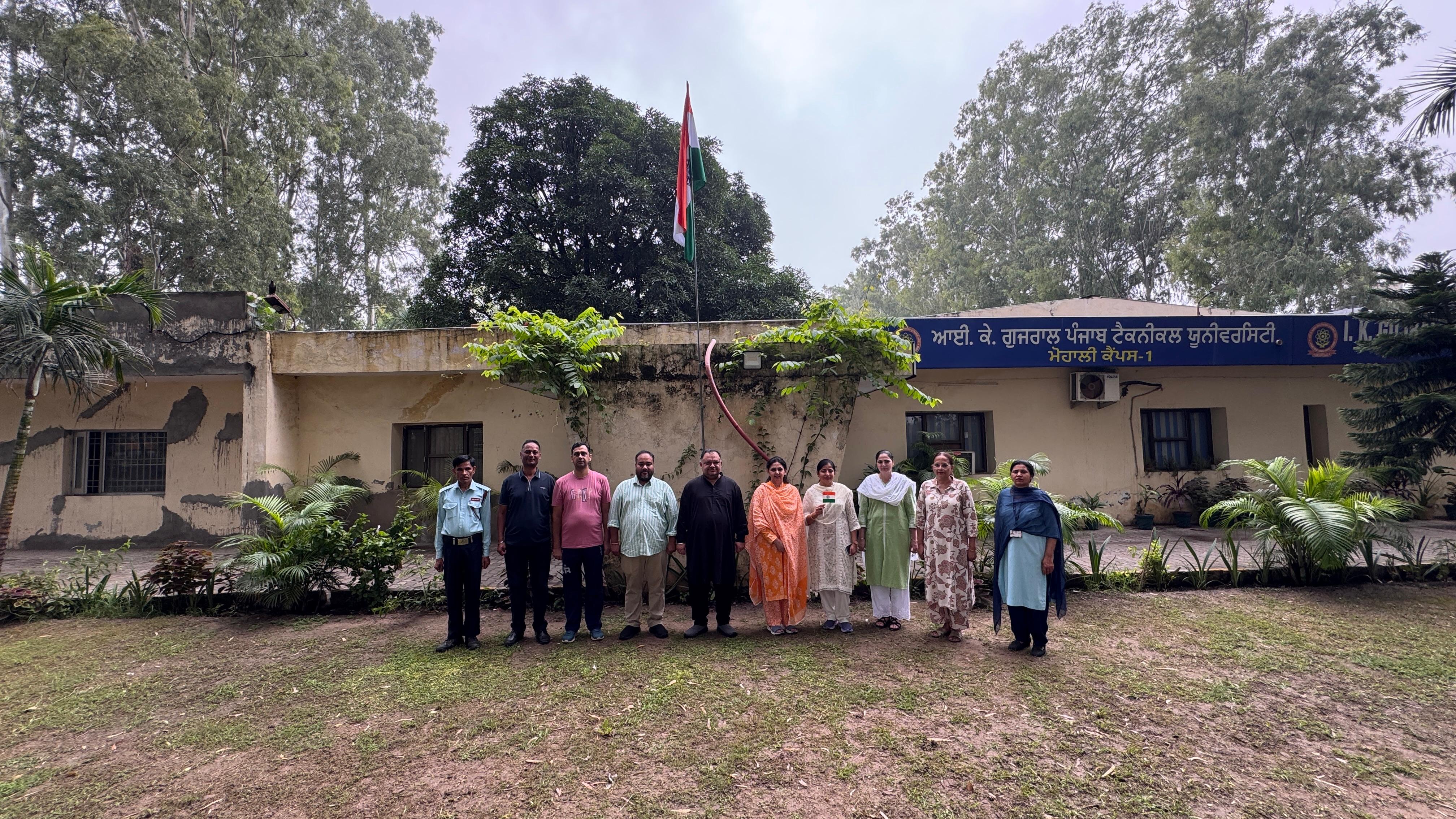 Independence Day Celebration at IKGPTU Mohali Campus–1
